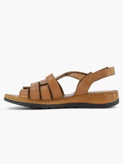 Cognac Sandal Velcro
