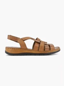 Cognac Sandal Velcro