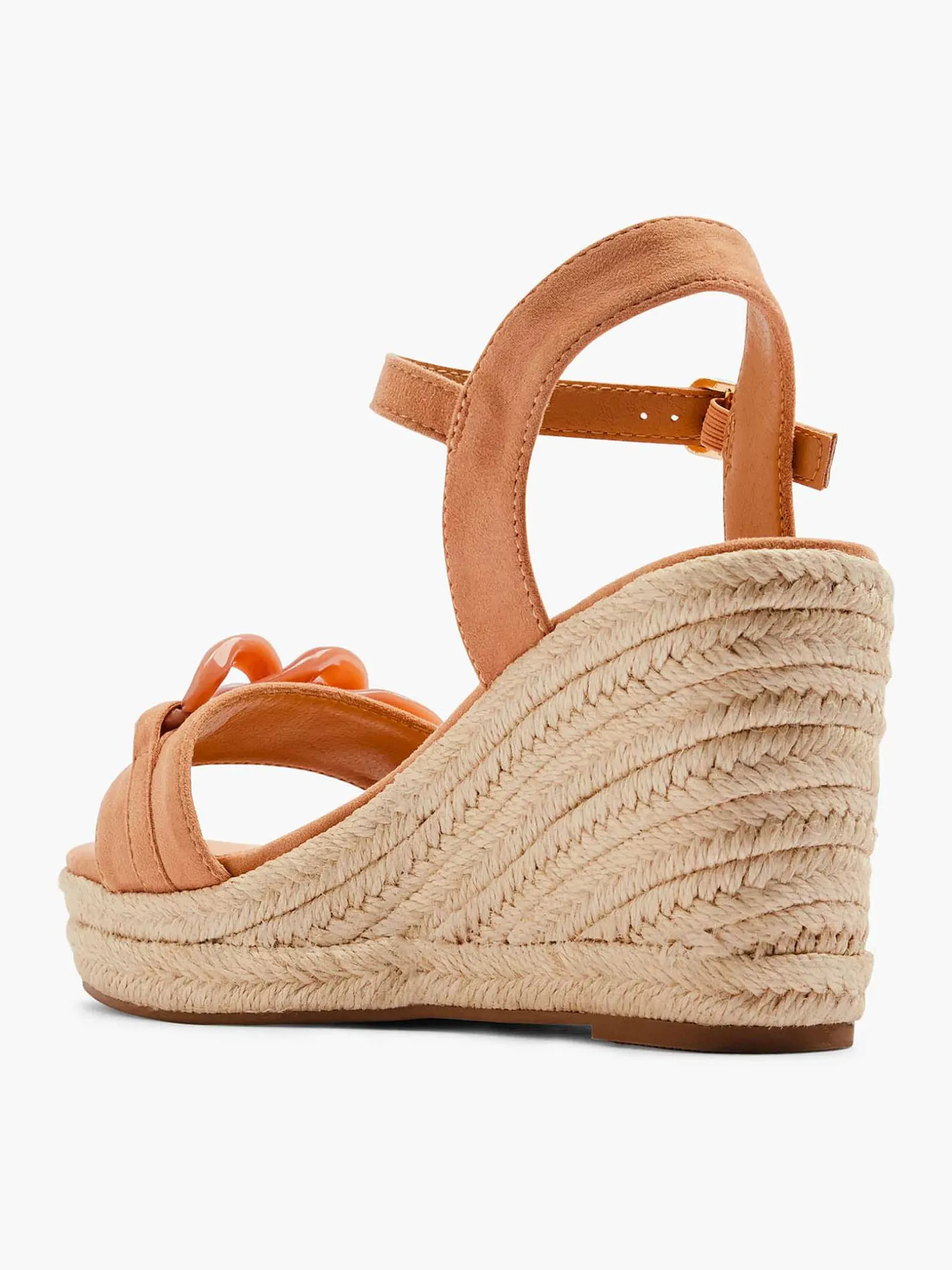 Coral Sandal Wedge Heel