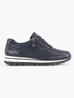 Dark Blue Leather Comfort Sneaker