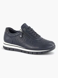 Dark Blue Leather Comfort Sneaker