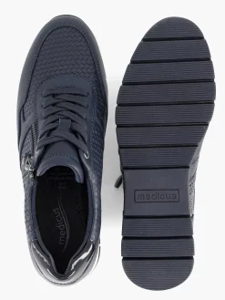 Dark Blue Leather Comfort Sneaker