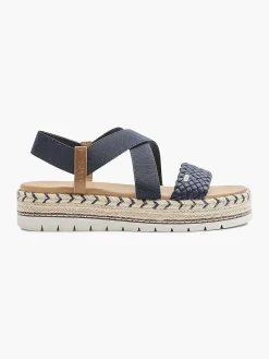 Dark Blue Platform Sandal