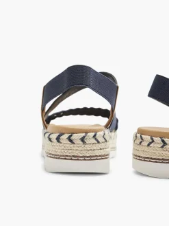 Dark Blue Platform Sandal