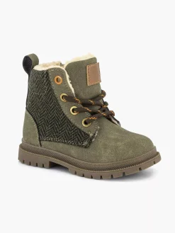 Dark Green Lace Up Boot