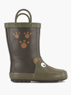 Dark Green Rain Boot Bear