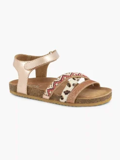 Gold Leather Sandal Beads