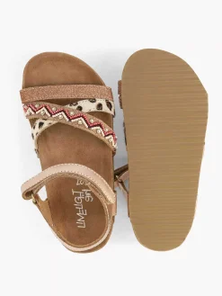 Gold Leather Sandal Beads