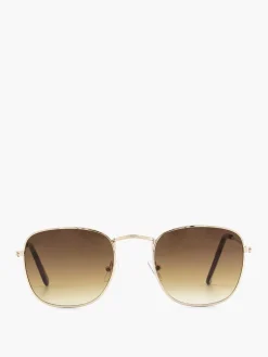Gold Sunglasses With Brown Lenses