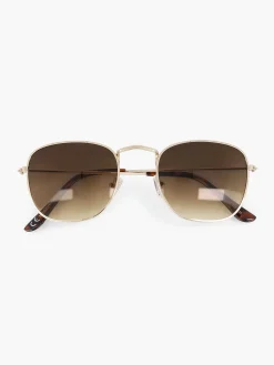Gold Sunglasses With Brown Lenses