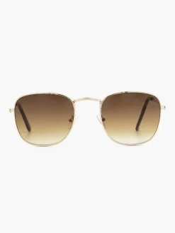 Gold Sunglasses With Brown Lenses