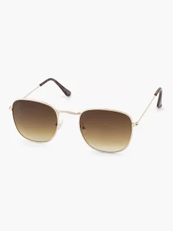 Gold Sunglasses With Brown Lenses