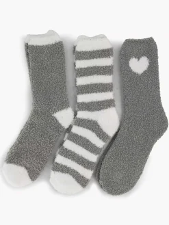 Gray House Sock 36-41 3 Pack