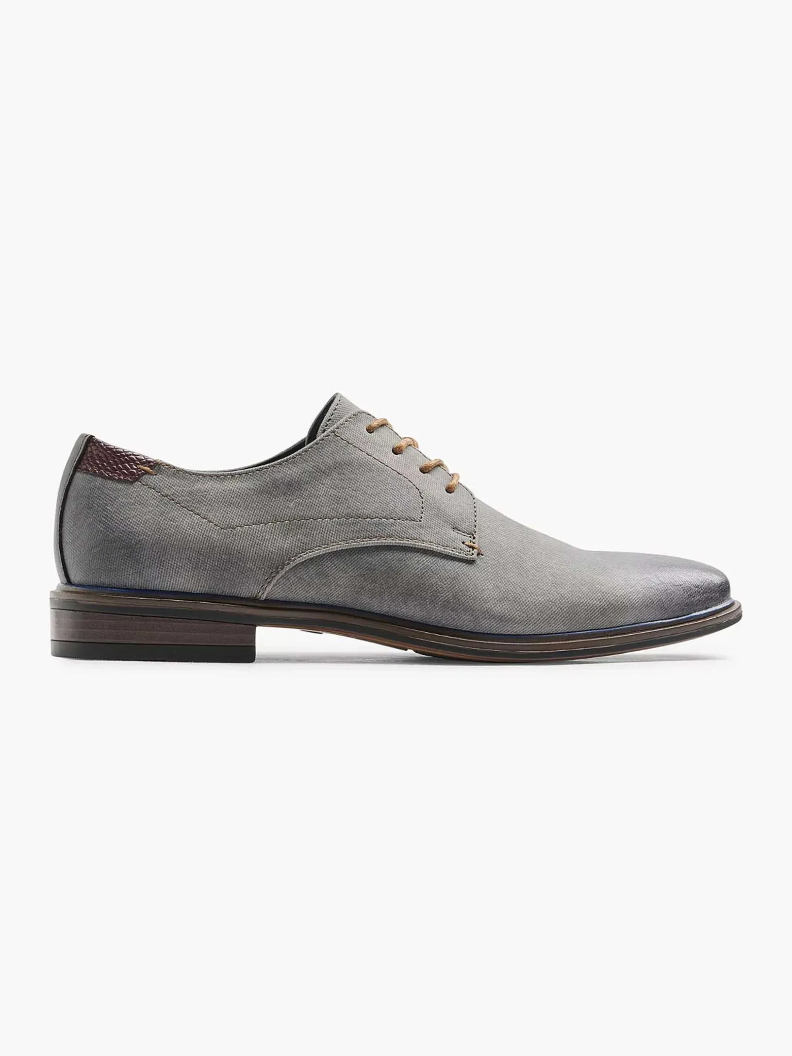 Gray Lace-Up Shoe