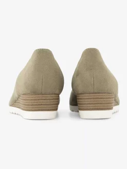 Green Pump Wedge Heel