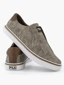 Light Beige Canvas Slip-On