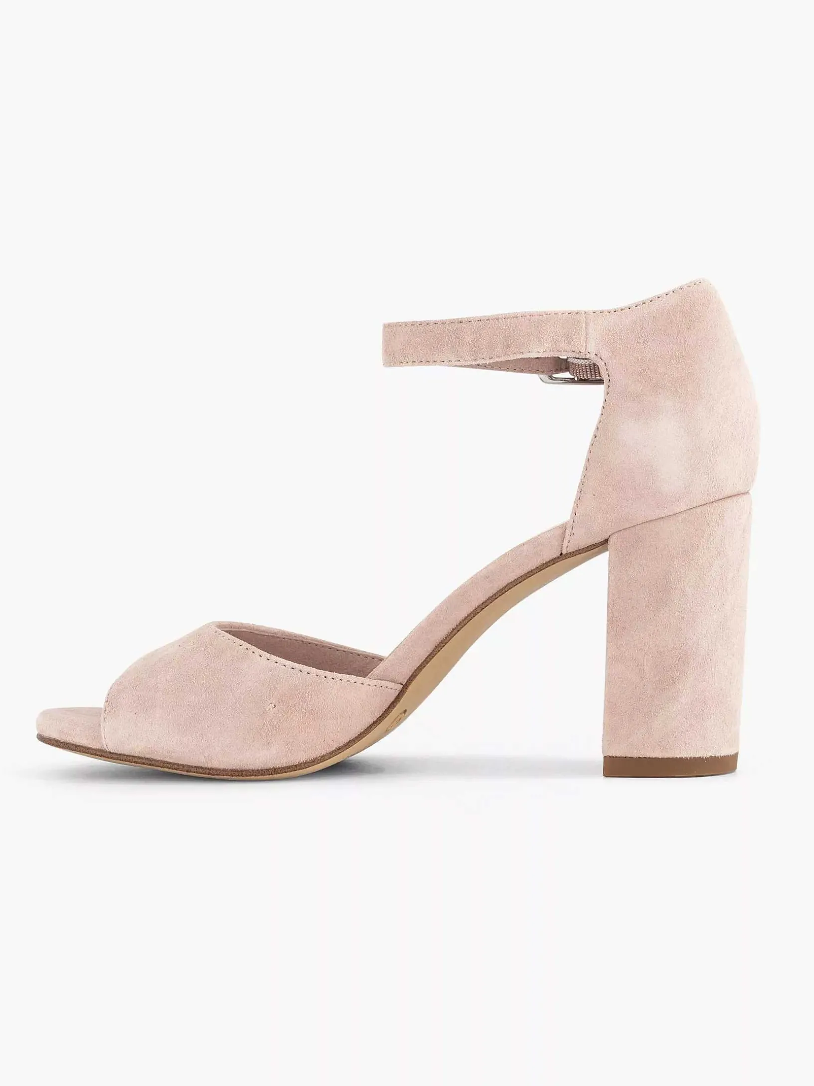 Light Pink Suede Sandalette