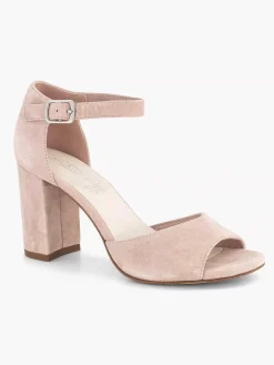 Light Pink Suede Sandalette