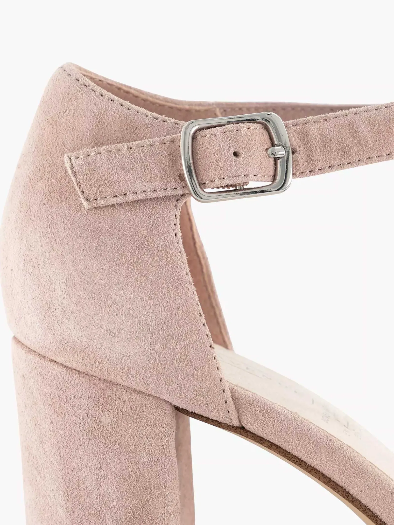 Light Pink Suede Sandalette