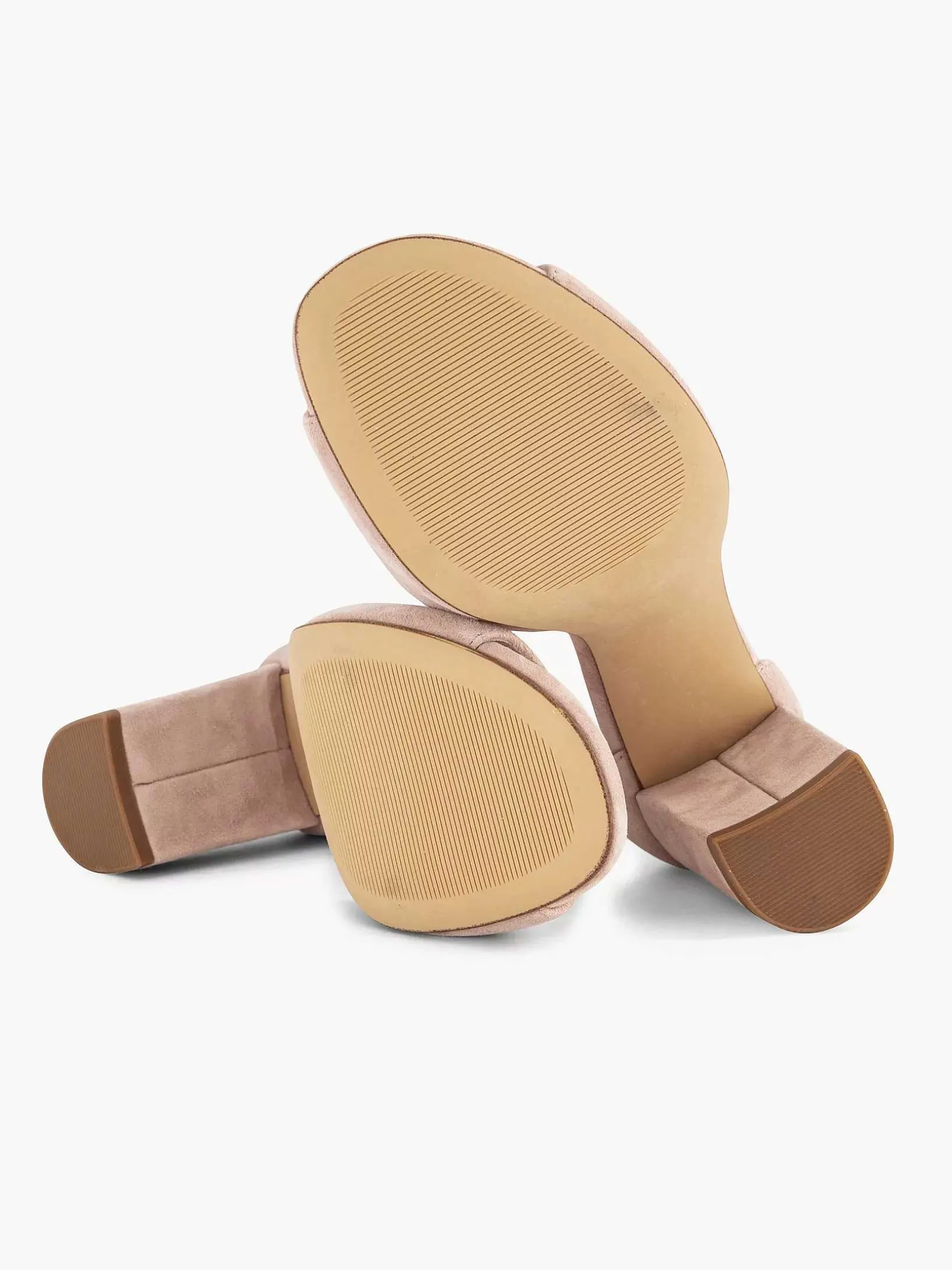 Light Pink Suede Sandalette