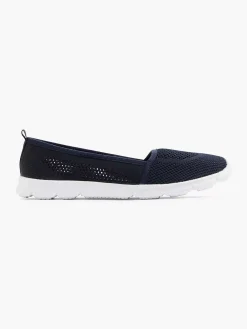 Navy Blue Memory Foam Slip-On