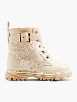 Off White Lace Boot Teddy