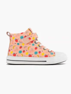 Pink High Canvas Sneaker Fruit