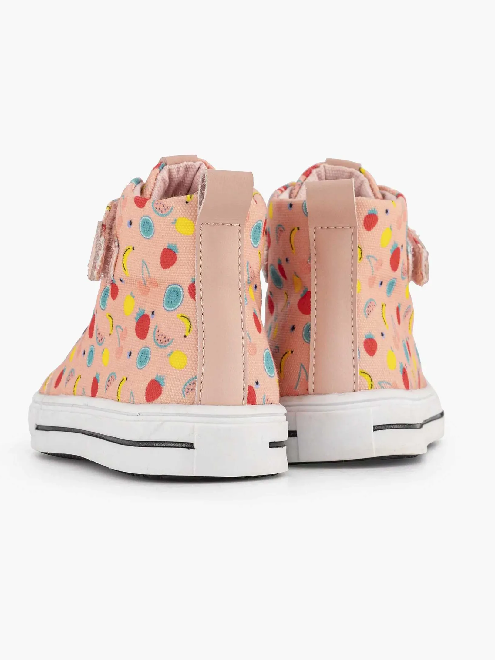 Pink High Canvas Sneaker Fruit