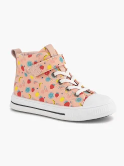 Pink High Canvas Sneaker Fruit