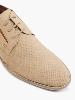Sand-Colored Lace-Up Shoe