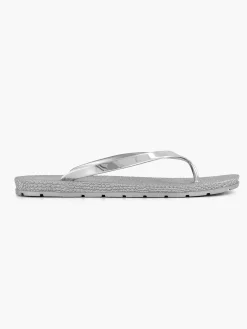 Silver Flip-Flops