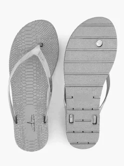 Silver Flip-Flops