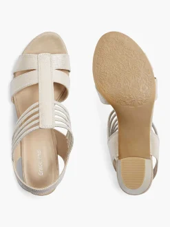 Silver Sandal Elastic