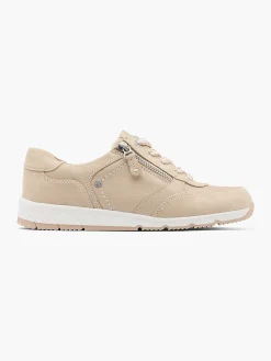 Taupe Leather Sneaker