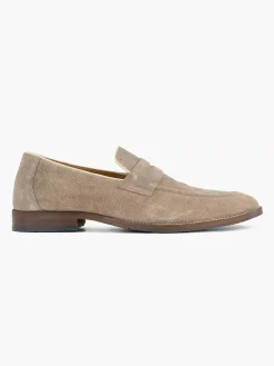Taupe Suede Slip-On