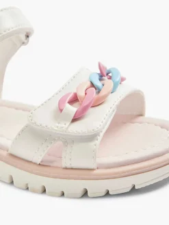 White Chunky Sandal Jewelry Necklace