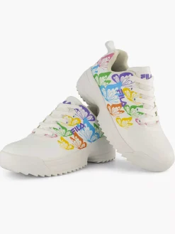 White Chunky Sneaker Butterflies