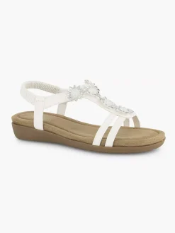White Comfort Sandal