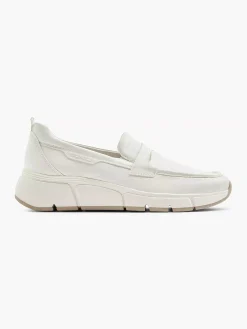 White Leather Comfort Slip-On