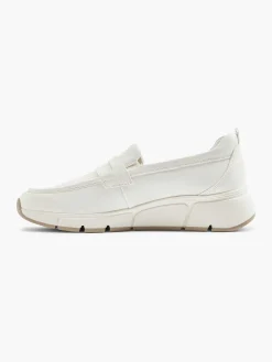 White Leather Comfort Slip-On