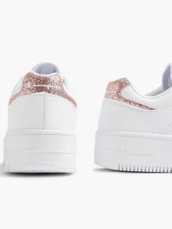 White Low Cut Shoe Foul Platform