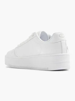 White Low Cut Shoe Rebound Platform