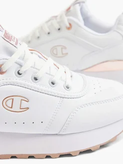 White Low Cut Shoe Rr Champ Platform