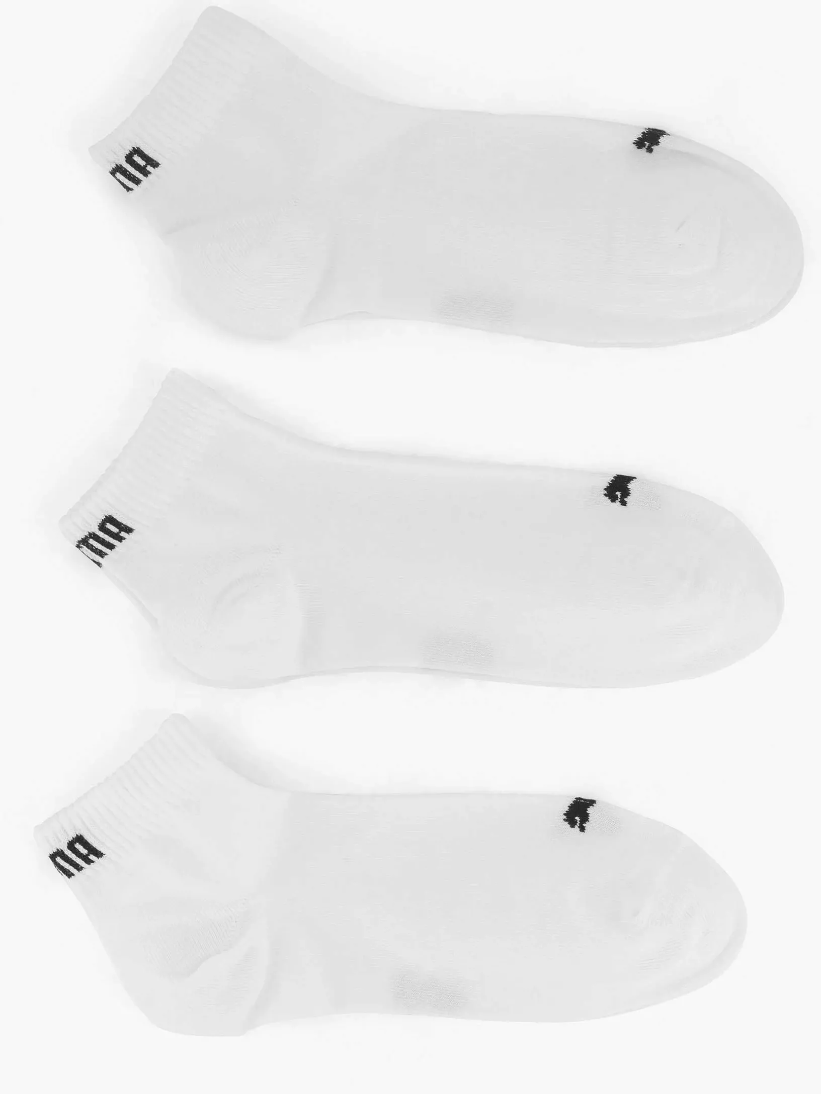 White Puma Quarter Plain 3 Pack 43-46