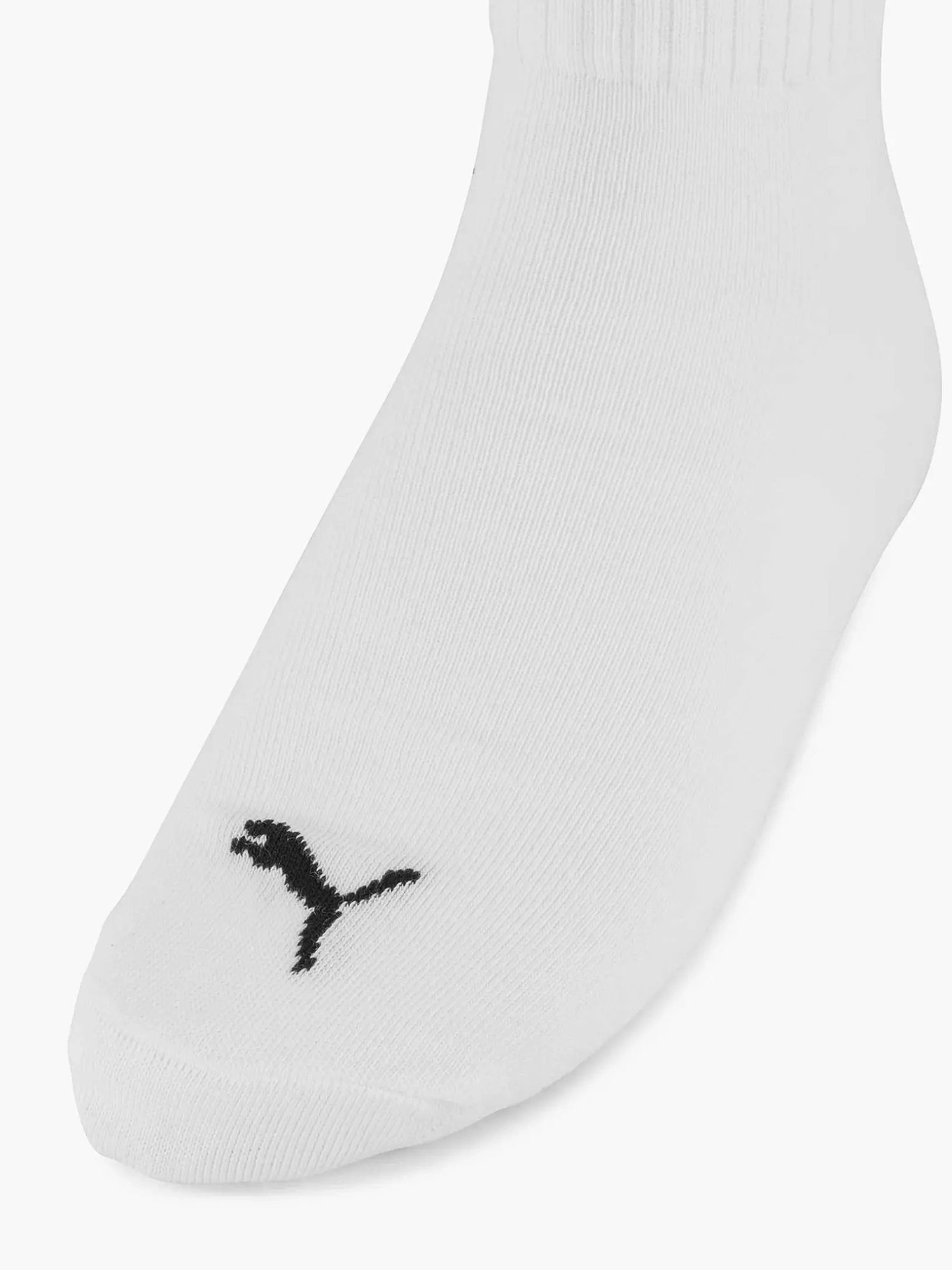 White Puma Quarter Plain 3 Pack 43-46