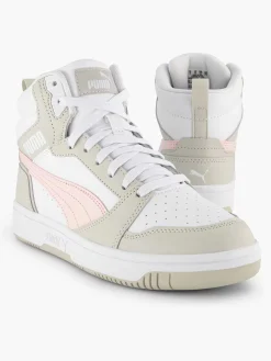 White Puma Rebound V6 Mid Jr