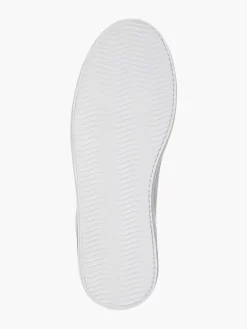 White Sneaker Decorative Zipper