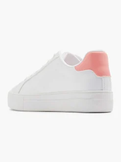 White Sneaker Pink Flowers